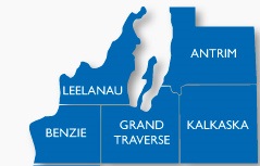 5 county region map